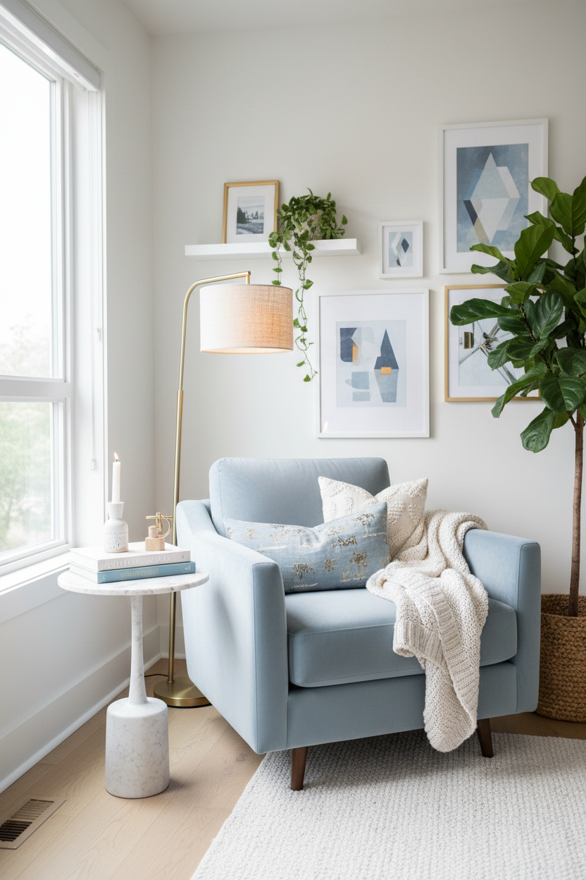 Engaging home decor lifestyle scene